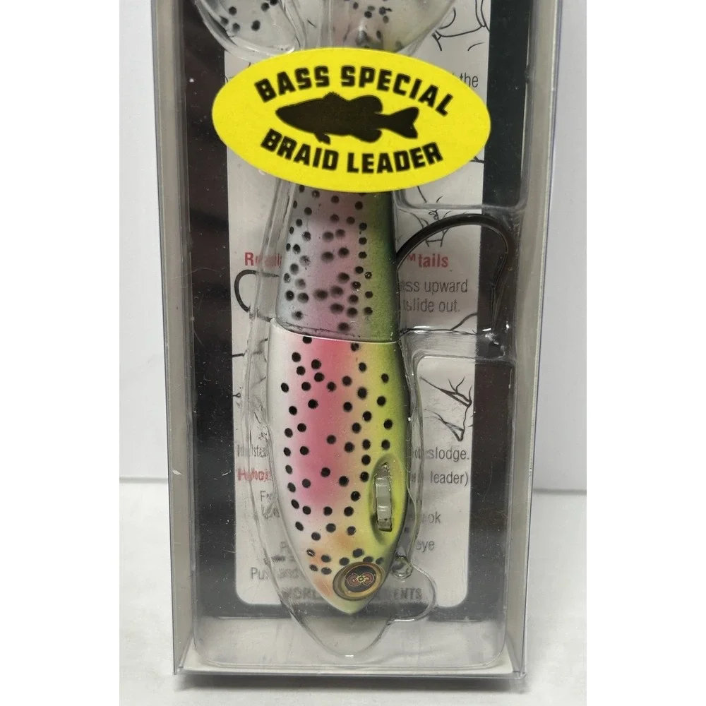 Spooltek Fat Curly 5 in. Bass Special Braid‎ Leader Trophy Fishing Lure New